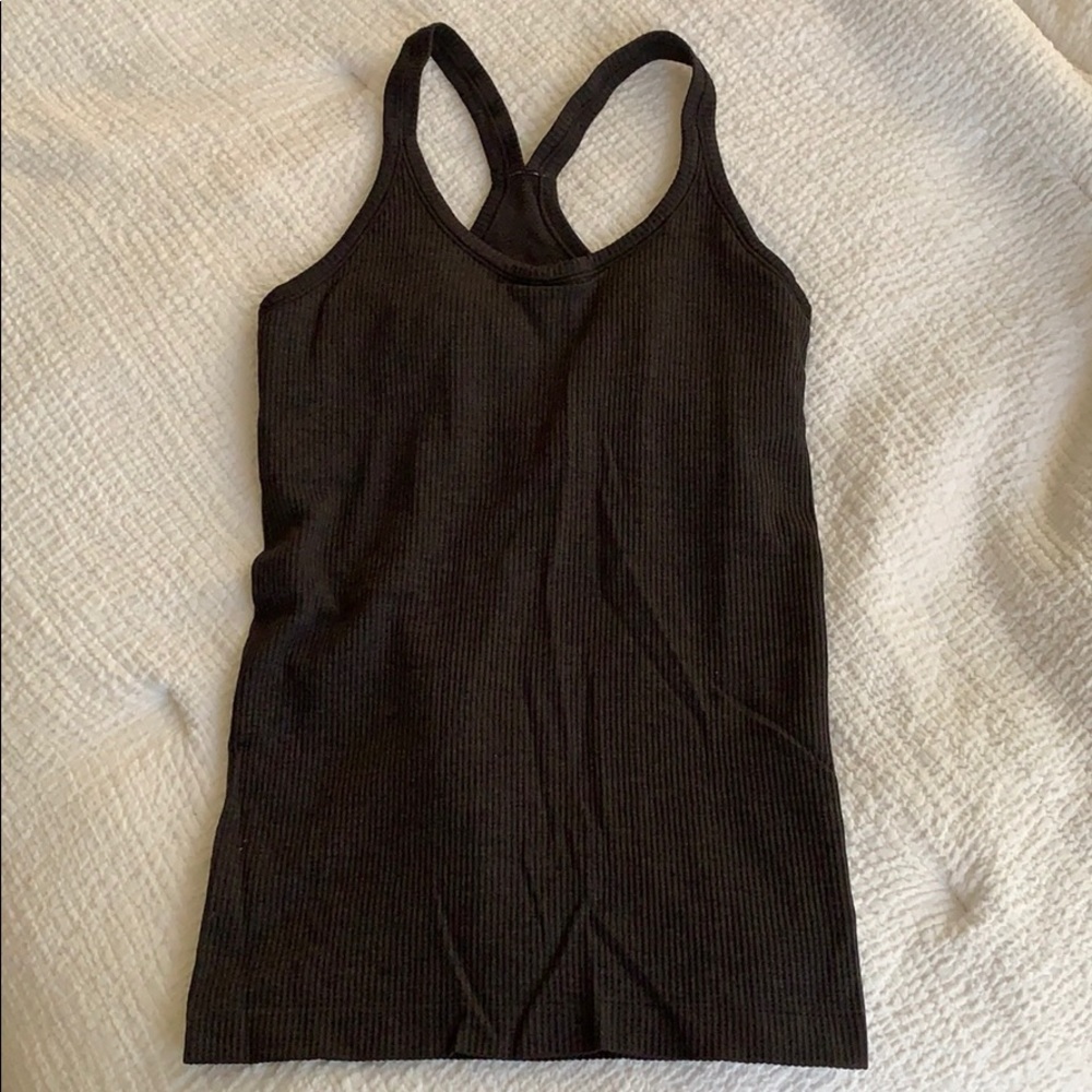 Lululemon Charcoal/Black Ebb to Street Tank